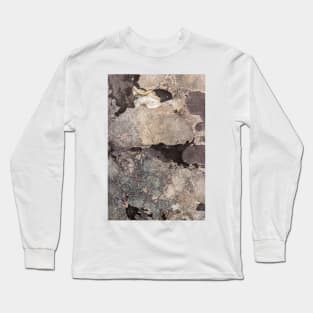 Grey marble texture background Long Sleeve T-Shirt